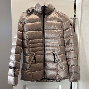 Women's Silver Puffer Jacket
